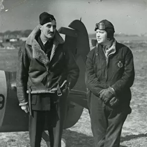 Two test pilots - Cdr Dobson, RAF and ?Dutch? Holland