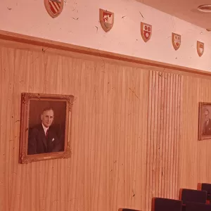 Wall panelling in the new Lecture Theatre c. 1960