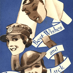 WW2 greetings card, Good Luck