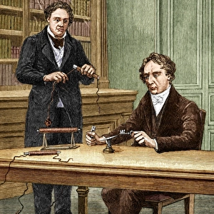 Ampere and Arago, French physicists