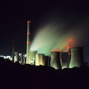 Lignite-burning power station