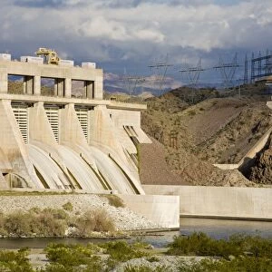 Davis Dam on the Colorado River near Bullhead City, Arizona, United States of America