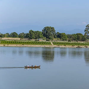 Irrawaddy River in Myitkyina, Kachin state, Myanmar (Burma), Asia