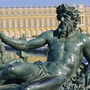 Sculpture le Rhone et la Saone, Chateau de Versailles, Versailles, Les Yvelines