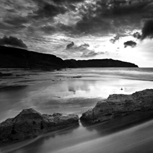 Stormy day on Singing Sands (Camas Sgiotaig), Isle of Eigg, Inner Hebrides