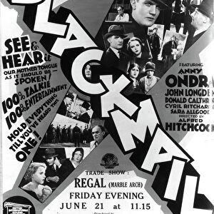 Film and Movie Posters: Blackmail