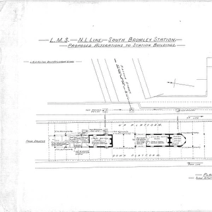 L. M.s North London Line - South Bromley Station Proposed Alterations to Station Buildings [N. D]