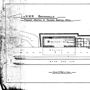 L & N. W. R Brownhills - Proposed Alterations to Portable Booking Office [1907]