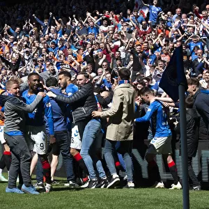 Euphoria Unleashed: Rangers Fans Celebrate Scott Arfield's Iconic Goal Against Celtic (Scottish Premiership & Scottish Cup Winning Season, 2003)