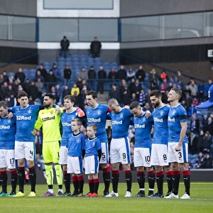 Honoring Jonny Little: A Moment of Silence in the Scottish Cup Fourth Round at Ibrox Stadium (Scottish Cup Winners 2003)