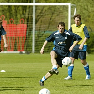 Jan Wouters Leads Rangers Football Club Training Session - Carling Be Rangers, April 2004