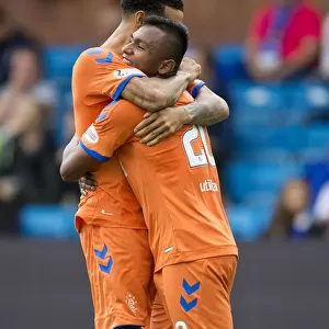 Rangers Alfredo Morelos and Connor Goldson: Triumphant Triple Celebration in The Betfred Cup