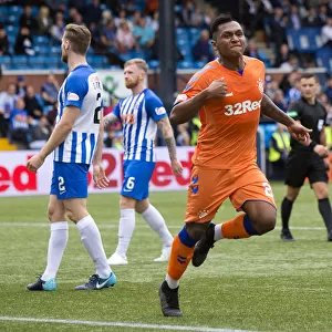 Rangers Alfredo Morelos Scores Brace in Betfred Cup Match vs Kilmarnock at Rugby Park