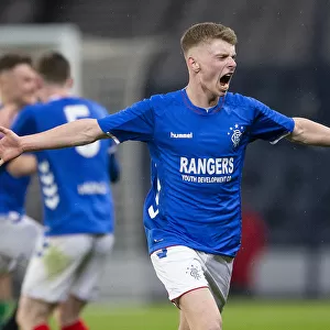 Rangers and Celtic: Zac Butterworth's Thrilling Full-Time Celebration at the 2003 Scottish FA Youth Cup Final, Hampden Park
