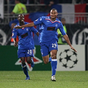 Rangers Daniel Cousin: Historic Goal vs. Olympique Lyonnais in UEFA Champions League - 3-0 Lead