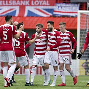 Rangers David Templeton Scores and Celebrates with Team Mates at The SuperSeal Stadium