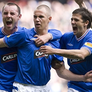 Rangers Double Delight: Kenny Miller's Brace Ignites Passionate Celebrations Amidst the Intense Rivalry of Rangers vs Celtic at Ibrox Stadium (2-1)
