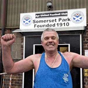 Rangers Fan's Excitement: Fifth Round Arrival at Somerset Park for Scottish Cup Clash vs 2003 Champions, Ayr United
