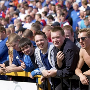 Rangers Fans Triumph at Alloa Athletic's Indodrill Stadium: Ladbrokes Championship Victory (Scottish Cup Champions 2003)