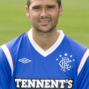 Rangers FC 2011-12: David Healy's Focused Expression at Murray Park