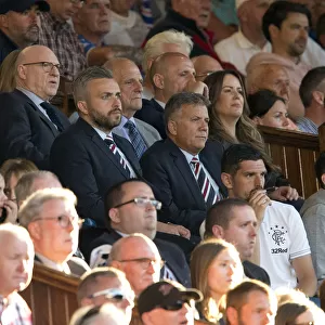 Rangers FC: Mark Allen and Andy Scoulding in the Directors Box at Ibrox Stadium