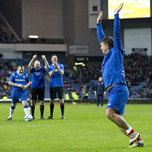 Rangers FC: Thrilled Fan Seizes Half-Time Penalty Opportunity Amidst Irn-Bru Scottish Third Division's 4-0 Lead at Ibrox Stadium