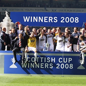 Rangers Football Club: 2008 Scottish Cup Champions - Unforgettable Team Celebration at Hampden