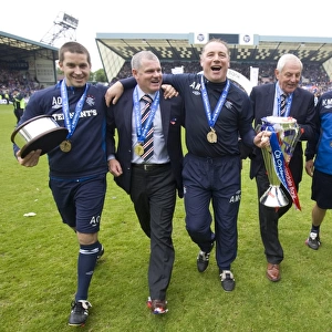 Rangers Football Club: 2010-11 Scottish Premier League Champions - Triumphant Coaching Staff Celebration