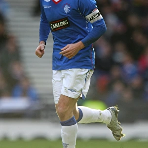 Rangers Football Club: Barry Ferguson Rallying Team to Victory in the 2008 CIS Insurance Cup Final Against Dundee United at Hampden Park