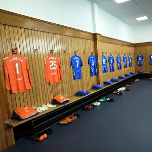 Rangers Football Club: Ibrox Stadium - Preparing for Europa League Battle: Dressing Room