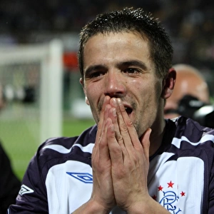 Rangers Football Club: Nacho Novo's Euphoric Moment - Securing UEFA Cup Semi-Final Victory over Fiorentina (2-4 on Penalties)