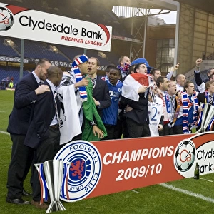 Rangers Football Club: SPL Championship Glory - Hibernian vs Rangers at Ibrox (2009-2010): Celebrating League Victory