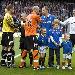 Rangers Football Club: Victory Celebration with Legendary Mascots (2-0 vs Dundee United at Ibrox Stadium)