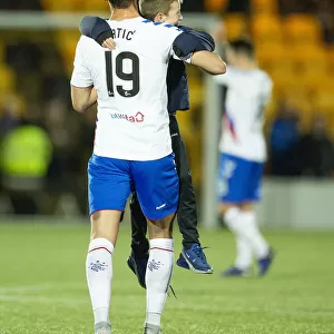 Rangers Glory: Nikola Katic and Ecstatic Fan Celebrate Scottish Premiership Victory