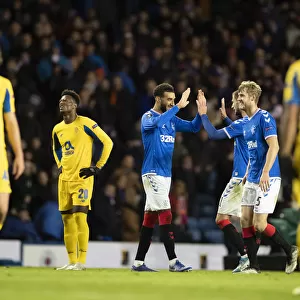 Rangers: Goldson and Barisic Celebrate 2-0 Europa League Victory Over Porto at Ibrox Stadium