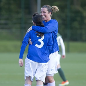 Rangers Ladies Karen Penglase Scores a Hat-trick Against Hibernian Ladies in Scottish Womens Premier League