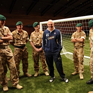Rangers Manager Walter Smith Honors Armed Forces Personnel at Murray Park Training, May 2009