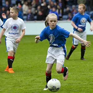 Rangers Soccer School Kids Wow Ibrox Crowd with Halftime Entertainment