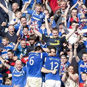 Rangers Triumph: Andy Little's Game-Winning Goal vs. Celtic at Ibrox Stadium