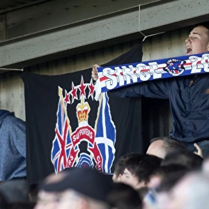 Rangers Triumph: Euphoric Fans in Scarfs (East Stirlingshire 2-6)