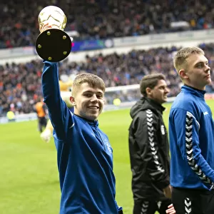 Rangers U17s Celebrate Scottish Cup Victory and Al Kass International Cup Parade at Ibrox Stadium