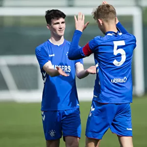 Rangers U18s Celebrate League Victory Over Hearts at Oriam, Edinburgh
