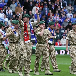 Rangers vs Hearts: Salute to the Royal Marines - Clydesdale Bank Premier League Half Time Tribute (Rangers 2-0 Hearts)