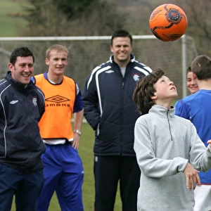Stephen Forbes at Rangers Soccer Camp: Empowering the Next Generation, Inverclyde Sports Centre, Largs