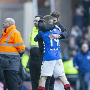 Steven Gerrard and Ryan Kent: Rangers Celebrate Scottish Premiership Victory over Celtic at Ibrox Stadium