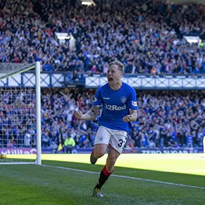 Thrilling Goal: Scott Arfield Scores for Rangers Against Celtic at Ibrox Stadium, Scottish Premiership