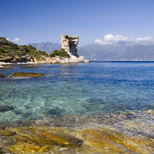 Corsica. France. Europe. Clear water in Gulf of St. Florent (Golfe de St. Florent)