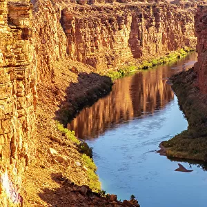 USA, Arizona, Marble Canyon. Colorado River flows through canyon