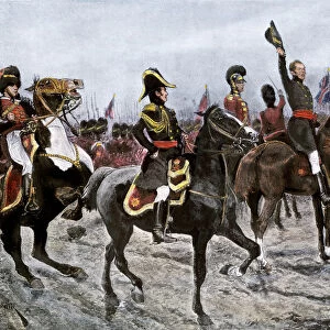 Battles Framed Print Collection: Battle of Waterloo
