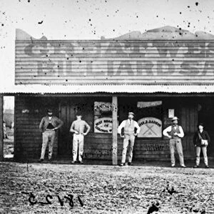 AUSTRALIA: GOLD RUSH, 1872. Great Western a billiard saloon in Gulgong, New South Wales